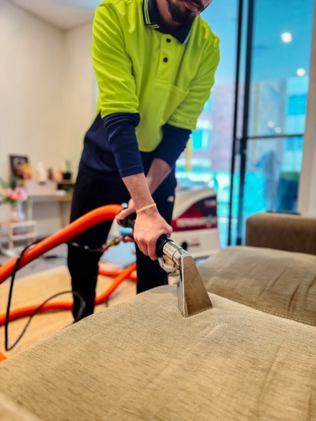 Our team cleaning a home